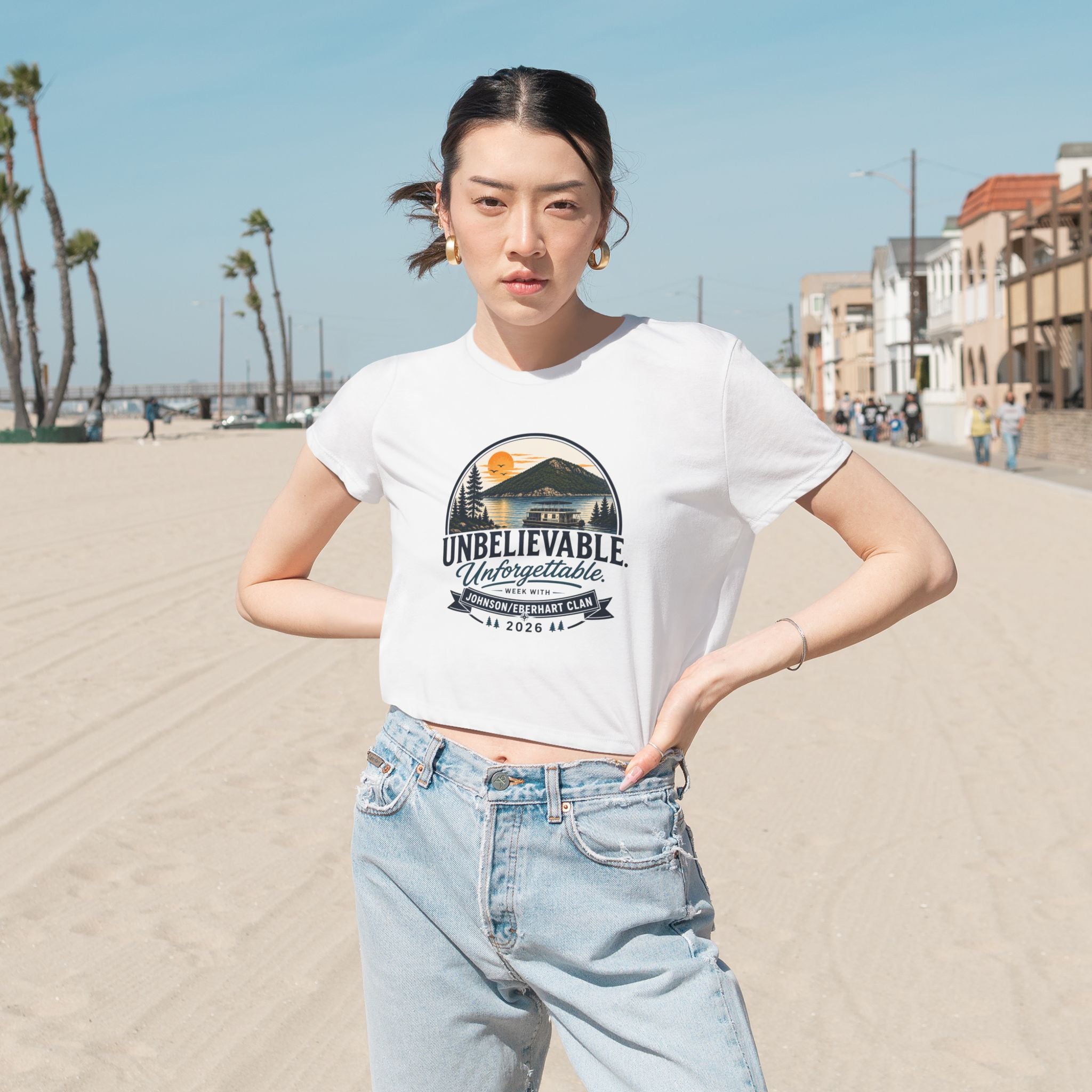 Women's Flowy Cropped Tee